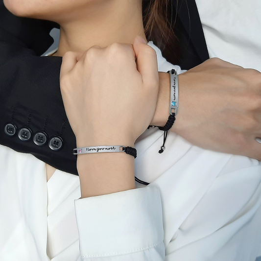 Magnetic Hearts Couples Bracelet