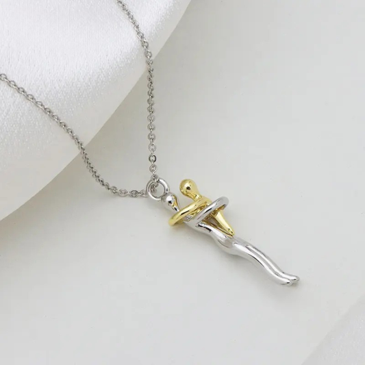 Mommy and Me Hug Necklace