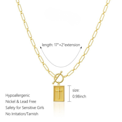 Cross Choker Necklace