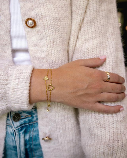 Matching Hearts Bracelet