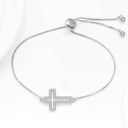 Hollowed Out Cross Bracelet