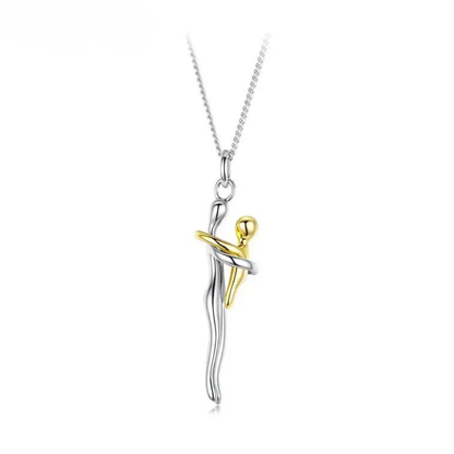 Mommy and Me Hug Necklace