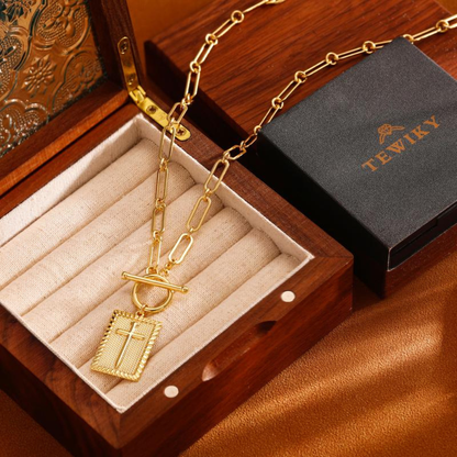 Cross Choker Necklace