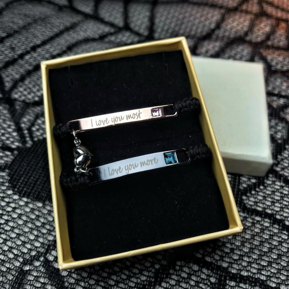 Magnetic Hearts Couples Bracelet
